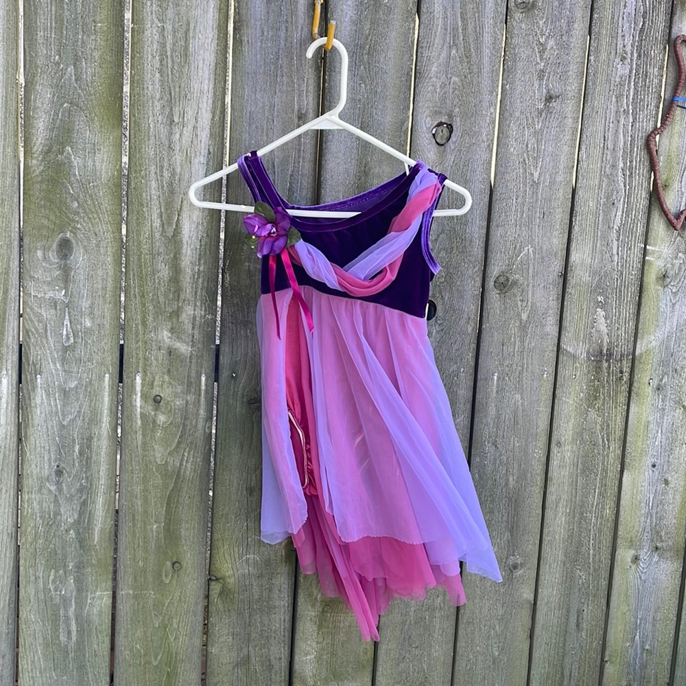 Curtain Call Child purple dance costume